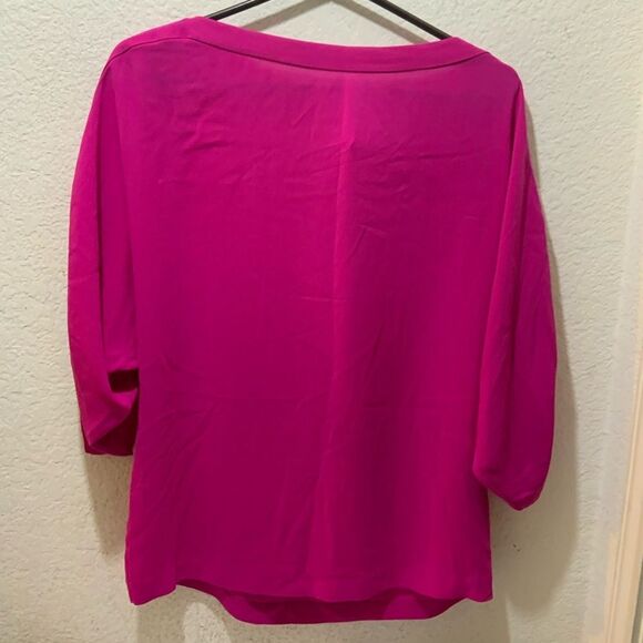 Diane Von Furstenberg pink Sleeve Top size S - Picture 1 of 5